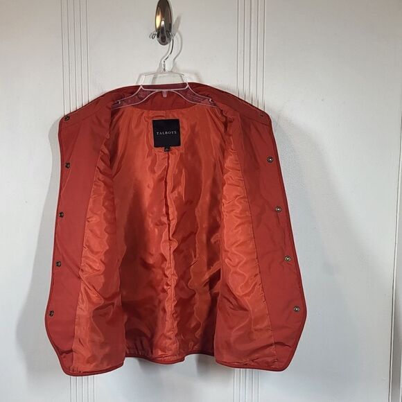 Talbots Burnt Orange Colored Quilted Vest - Picture 4 of 9